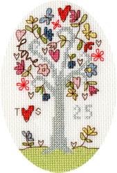 Cross stitch kit Kim Anderson - Silver Celebration - Bothy Threads