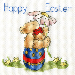 Cross stitch kit Margaret Sherry - Easter Teddy - Bothy Threads