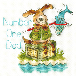Cross stitch kit Margaret Sherry - Number One Dad - Bothy Threads