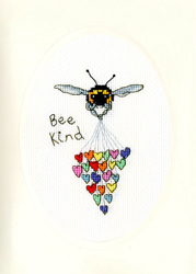 Cross stitch kit Eleanor Teasdale - Bee Kind - Bothy Threads