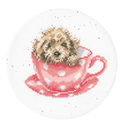 Borduurpakket Hannah Dale - Teacup Pup - Bothy Threads