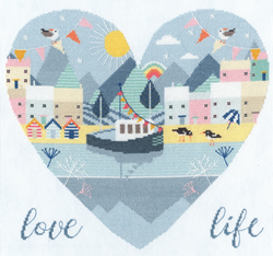 Borduurpakket Hilary Yafai - Love Life - Bothy Threads