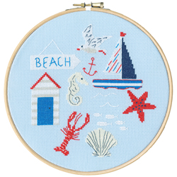 Cross stitch kit Jessica Hogarth - Beach - Bothy Threads