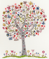 Cross stitch kit Love - Love Tree - Bothy Threads