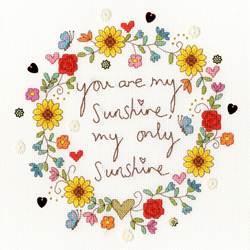 Cross stitch kit Kim Anderson - Love Sunshine - Bothy Threads