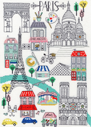 Borduurpakket Cities - Love Paris - Bothy Threads