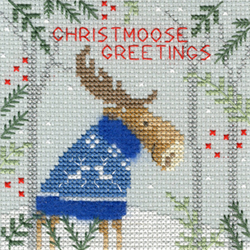 Borduurpakket Xmas Moose - Bothy Threads