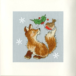 Cross stitch kit Margaret Sherry - Christmas Friends - Bothy Threads