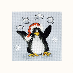 Cross stitch kit Margaret Sherry - PPP Playing Snowballs - Bothy Threads