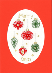 Cross stitch kit Bothy Designs - Christmas Baubles - Bothy Threads