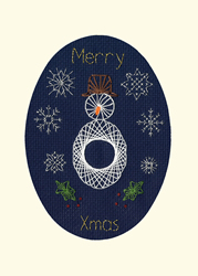 Borduurpakket Bothy Designs - Christmas Snowman - Bothy Threads