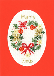 Borduurpakket Bothy Designs - Christmas Wreath - Bothy Threads