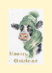 Borduurpakket Hannah Dale - Moo-rry Christmas - Bothy Threads