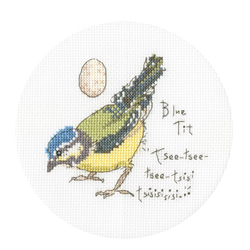 Cross stitch kit Madeleine Floyd - Little Blue Tit - Bothy Threads