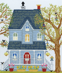 Cross stitch kit New England Homes - Spring - Bothy Threads