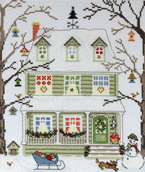 Borduurpakket New England Homes - Winter - Bothy Threads