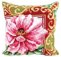 Cushion cross stitch kit Luxurious Lily 1 - Collection d'Art