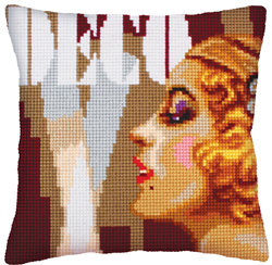 Cushion cross stitch kit Art Deco II - Collection d'Art