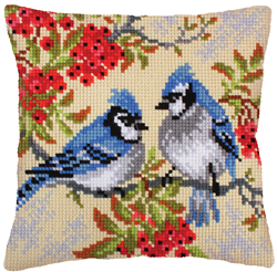 Kussen borduurpakket Blue Jays - Collection d'Art