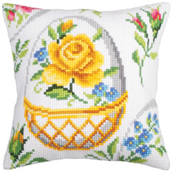 Cushion cross stitch kit Easter Feast I - Collection d'Art