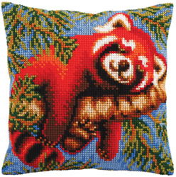 Kussen borduurpakket Red Panda - Collection d'Art