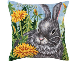 Cushion cross stitch kit Sun dandelions - Collection d'Art