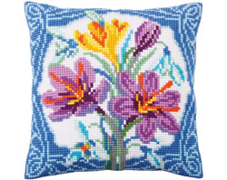 Kussen borduurpakket Crocus - Collection d'Art