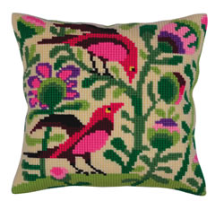 Kussen borduurpakket Birds of Paradise - Collection d'Art