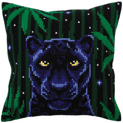 Kussen borduurpakket Night Jungle - Collection d'Art