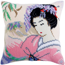 Kussen borduurpakket Japanese Love - Collection d'Art