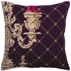 Cushion cross stitch kit Candlestick - Collection d'Art