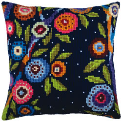 Cushion cross stitch kit In blossom - Collection d'Art