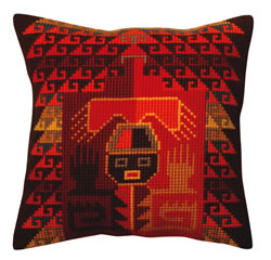 Cushion cross stitch kit Peruvian ornament - Collection d'Art