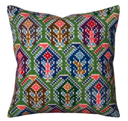Cushion cross stitch kit Paisley - Collection d'Art