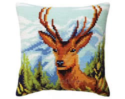 Kussen borduurpakket Deer - Collection d'Art