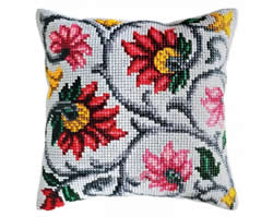 Kussen borduurpakket Floral Ornament - Collection d'Art