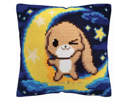 Cushion cross stitch kit My Dream-World - Collection d'Art