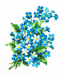 Cross stitch kit Forget-me-nots - Magic Needle