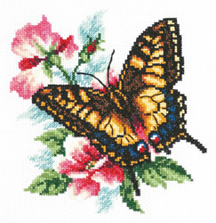 Cross stitch kit Swallowtail butterfly - Magic Needle