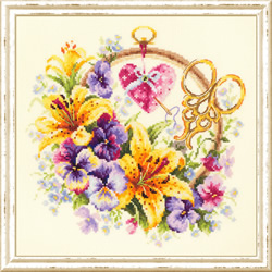 Cross stitch kit Lilies for needlewoman - Magic Needle