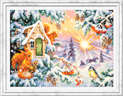 Cross stitch kit Winter Morning - Magic Needle