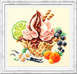 Cross stitch kit Vanilla Ice Cream - Magic Needle