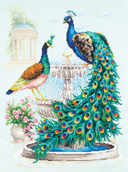 Cross stitch kit Peacocks - Magic Needle