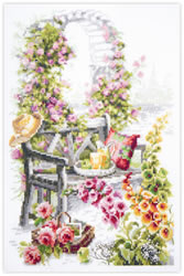 Cross stitch kit Retreat Garden - Magic Needle