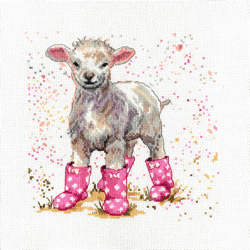 Cross stitch kit Lottie The Lamb - Bree Merryn
