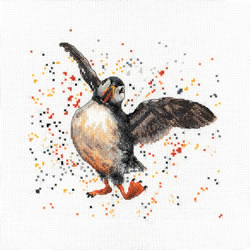 Cross stitch kit Presley The Puffin - Bree Merryn