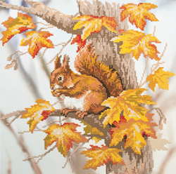 Diamond Painting Squirrel on a Branch - Freyja Crystal