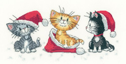 Cross stitch kit Christmas Kittens - Heritage Crafts
