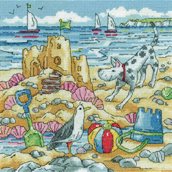 Cross stitch kit Sandcastle - Heritage Crafts