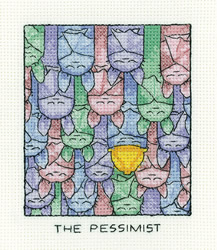 Cross stitch kit The Pessimist - Heritage Crafts